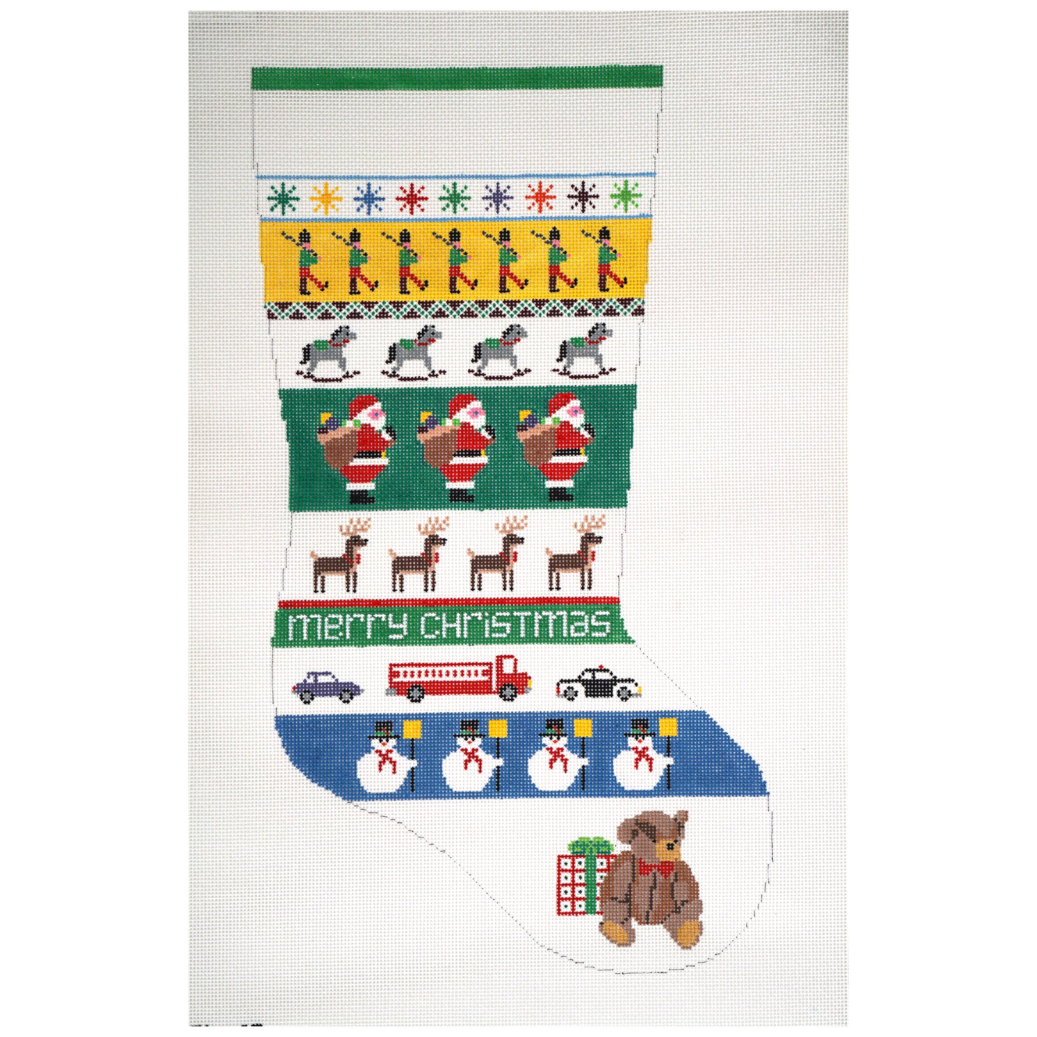 Santa Stripe Stocking