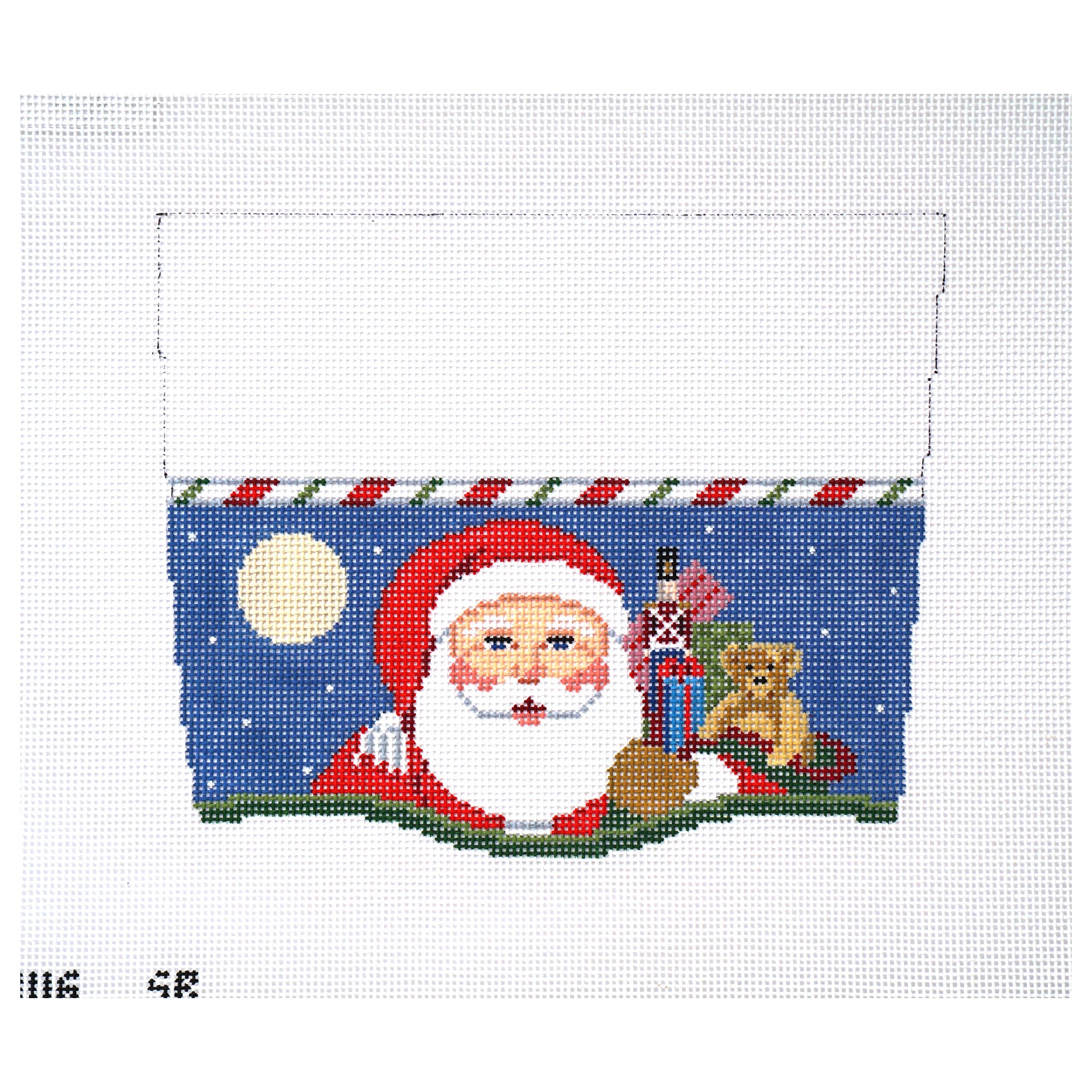 Stocking Cuff, Santa & Bag