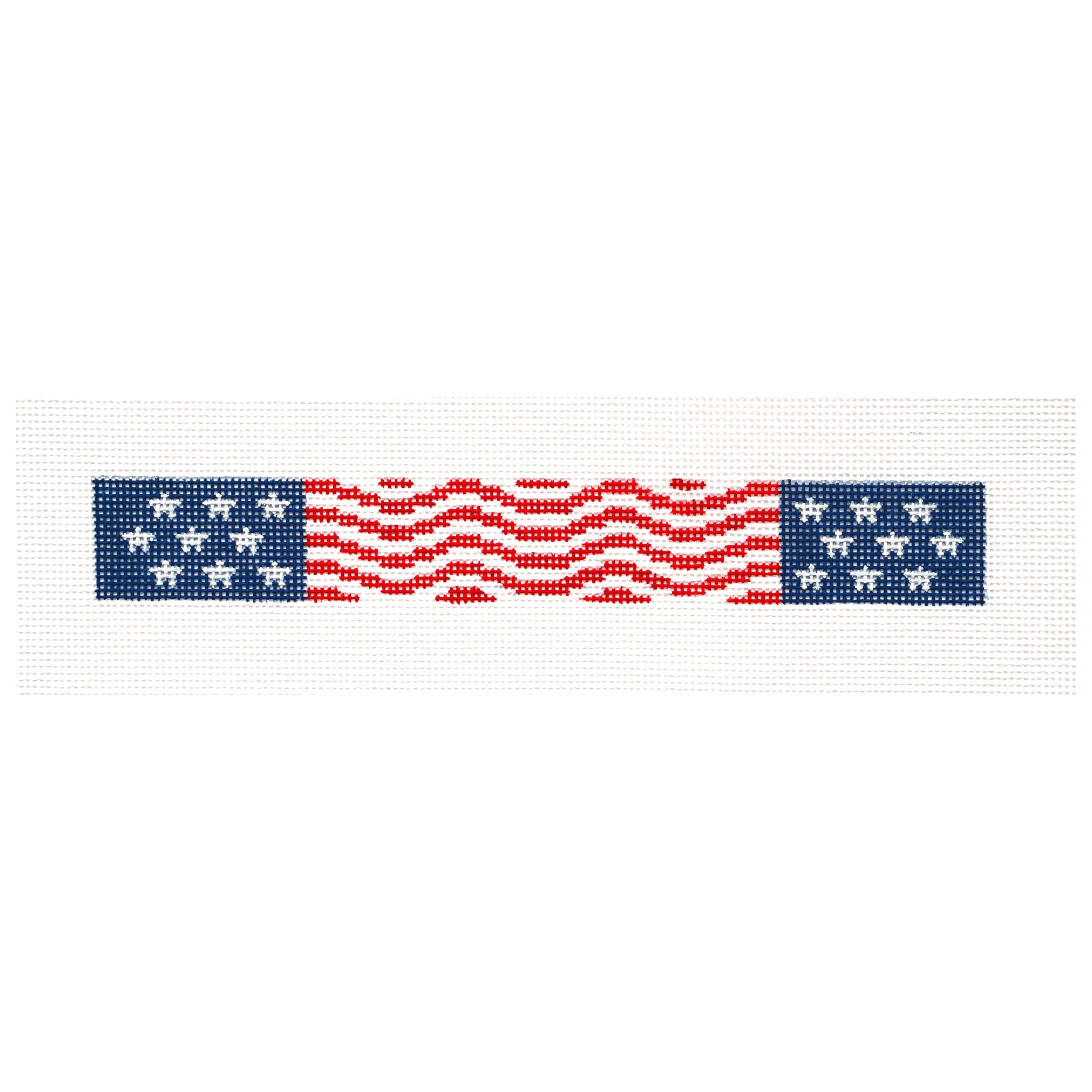 US Flag Wave Key Fob