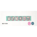 Mahjong Tiles - Key Fob Pink