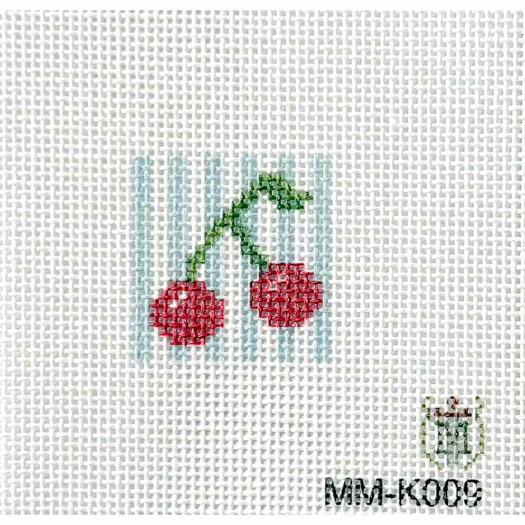 Mini Cherries - Blue Stripes