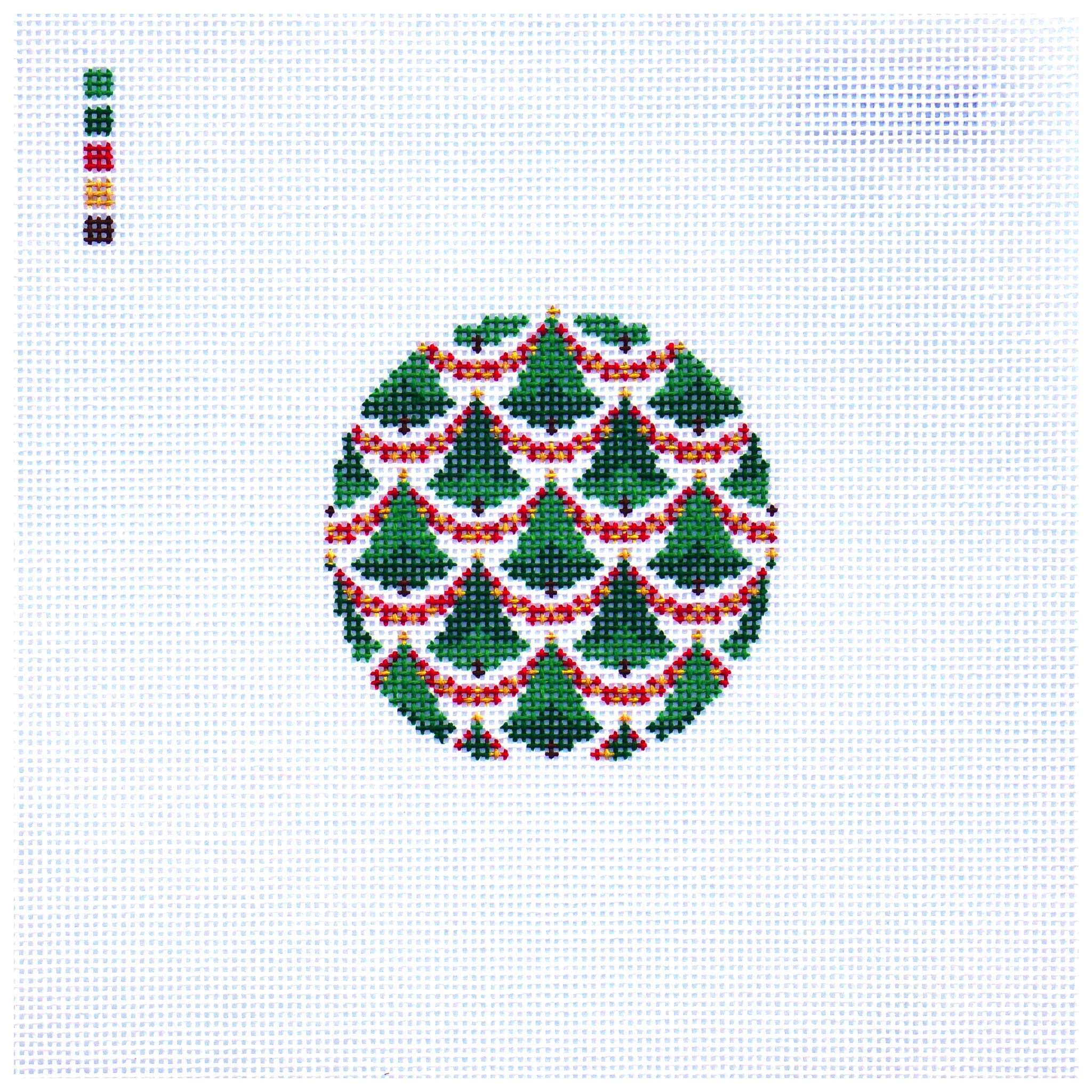 Bargello Christmas Tree Ornament