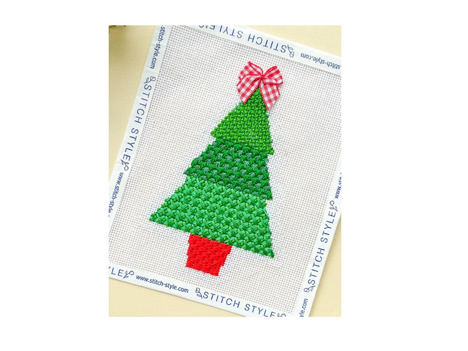 Triangle Christmas Tree with Decorative Stitch Guide