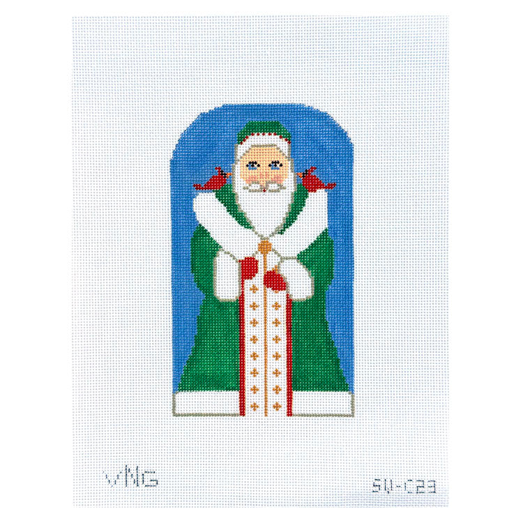 Santa Standup with Cardinals
