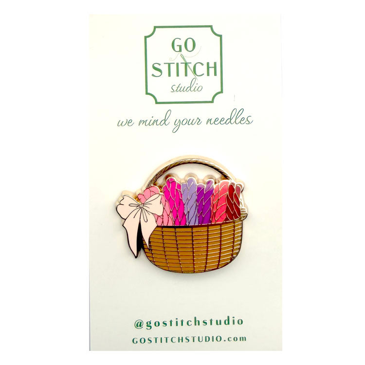Needlepoint Basket Needle Minder
