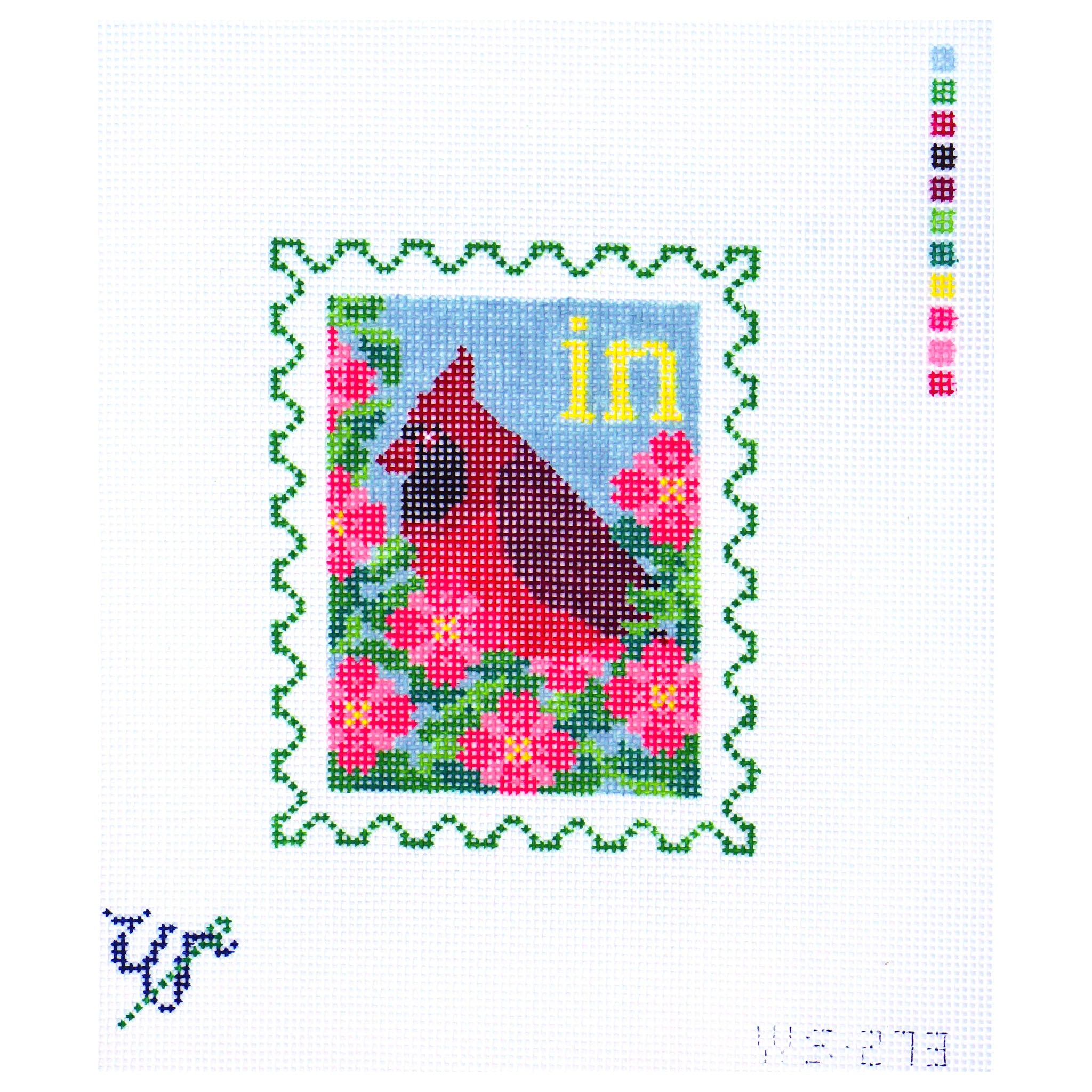 Indiana State Bird and Flower Stamp