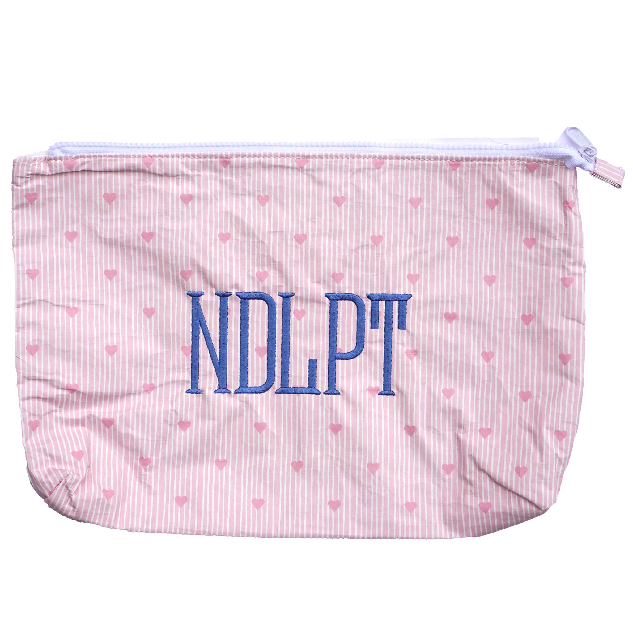 Hearts NDLPT Project Bag - Pink