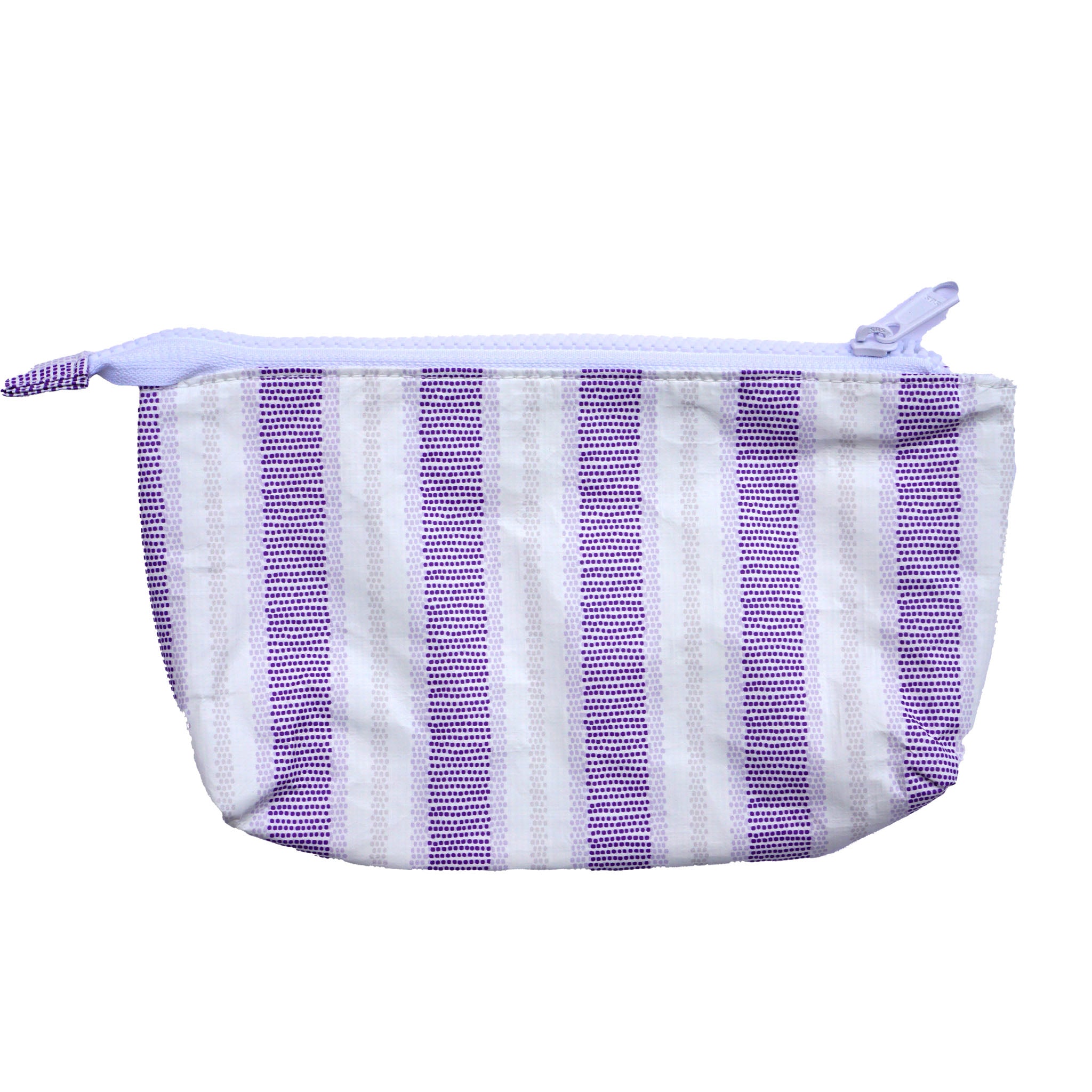 Small Purple Stripe Stash Bag