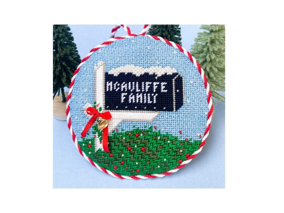 Christmas Mailbox with Stitch Guide
